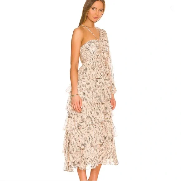 ❌SOLD❌ Ulla Johnson Hazel Gown in Leopard Ikat Dot - Picture 2 of 15